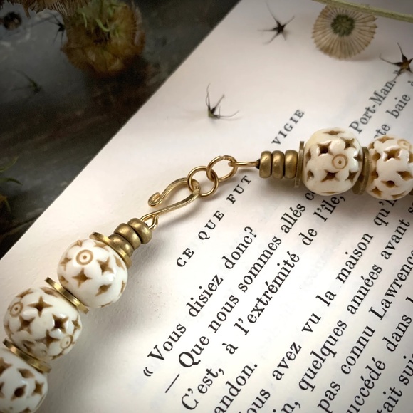 1900's ANTIQUE KROBO GHANA AFRICAN GLASS BEADED NECKLACE - Picture 9 of 10